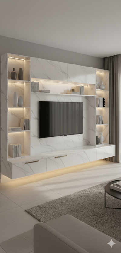 KV 8702G Cosmic White Marble