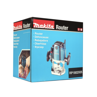 MAKITA RP1802X05 เครื่องเร้าเตอร์ ขนาด 1/2 นิ้ว (12 มม.) กำลังไฟ 1,850 วัตต์ ความเร็วรอบตัวเปล่า 22,000 รอบ/นาที (มากีต้า)
