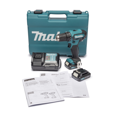 MAKITA DF333DWYE สว่านไขควงไร้สาย 12 โวลต์ ขนาด 3/8 นิ้ว แรงบิดหมุน 28 นิวตันเมตร รวมแบตเตอรี่และแท่นชาร์จ (มากีต้า)