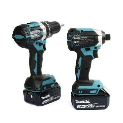 MAKITA DLX2180J ชุด Combo DHP484Z+DTD153Z 18 โวลต์ กล่อง MAKPAC รวมแบตเตอรี่-แท่นชาร์จ (มากีต้า)