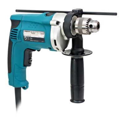 MAKITA HP-1230 สว่านกระแทกไฟฟ้า ขนาด 12 มม. (15/32 นิ้ว) กำลังไฟ 400 วัตต์ ความเร็วรอบ 0 - 2,900 รอบ/นาที มีฉนวนสองชั้น ปรับซ้ายขวาได้ ปรับความเร็วได้ (มากีต้า)