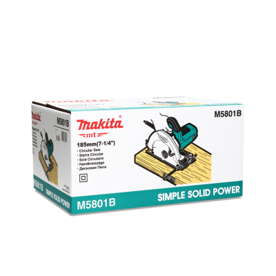 MAKITA M5801B เลื่อยวงเดือน กำลังไฟ 1,050 วัตต์ ขนาด 7-1/4นิ้ว (185 มม.) ความเร็วรอบตัวเปล่า 4,900 รอบ/นาที (มากีต้า : MT-Series)