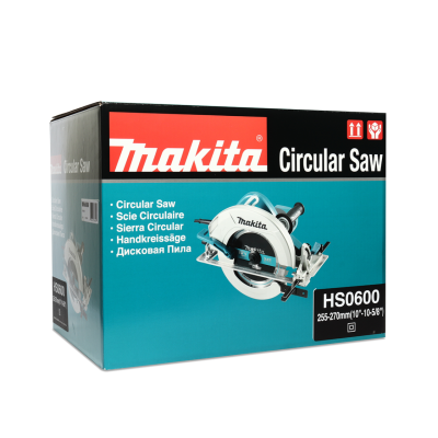 MAKITA HS0600 เลื่อยวงเดือน ขนาด 10 นิ้ว (255 - 270 มม.) กำลังไฟ 2,000 วัตต์ ความเร็วรอบตัวเปล่า 4,300 รอบ/นาที (มากีต้า)