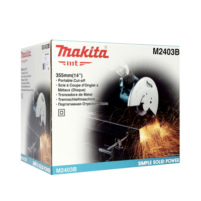 MAKITA M2403B เครื่องตัดไฟฟ้า ขนาด 14 นิ้ว (355 มม.) กำลังไฟ 2,200 วัตต์ ความเร็วรอบ 3,900 รอบ/นาที (มากีต้า : MT Series)
