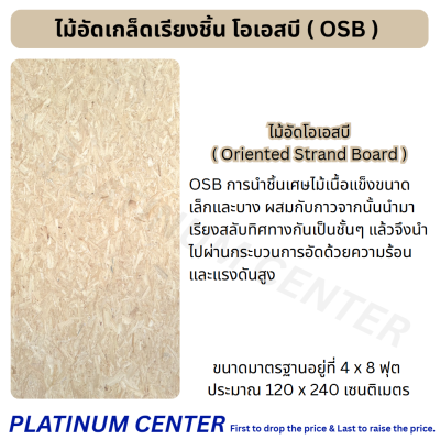 ไม้อัดเกล็ดเรียงชิ้น โอเอสบี ( OSB )