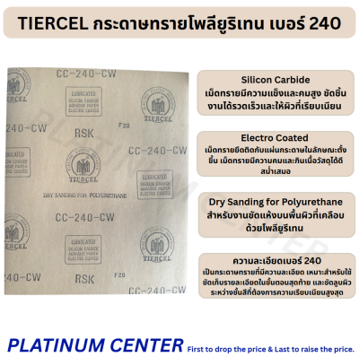 TIERCEL กระดาษทรายโพลียูริเทน เบอร์ 240