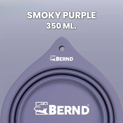BERND Silicone Pet Bowl ชามซิลิโคนพกพาพับได้ Food Grade 100% (350ml / 800ml) พร้อมตะขอเกี่ยวอลูมิเนียม