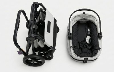 Bernd Glam Pet (Duo Mode) – The ultimate pet stroller and car seat in one. Easily foldable without removing the basket!