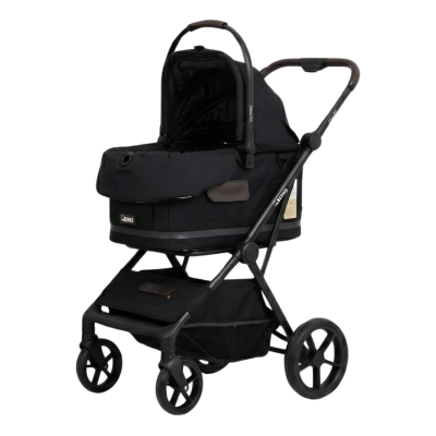 Bernd Glam Pet (Duo Mode) – The ultimate pet stroller and car seat in one. Easily foldable without removing the basket!