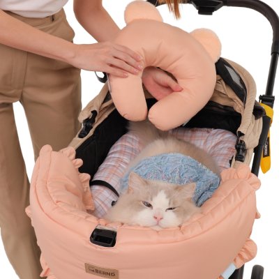 Fluffy Pet เซ็ตเบาะรองรถเข็น เบาะกันกระแทก และหมอน สำหรับสัตว์เลี้ยง