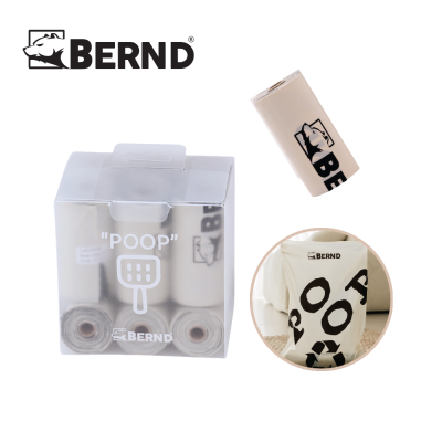 [พร้อมส่ง] BERND ถุงขยะเก็บอึสัตว์เลี้ยง เนื้อเหนียว ทนทาน ไม่ขาดง่ายเป็นมิตรต่อสิ่งแวดล้อม (1กล่อง/9ม้วน)