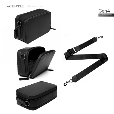 AGENTLE MACARON [Gen4] | Men’s Structured Box Crossbody Bag