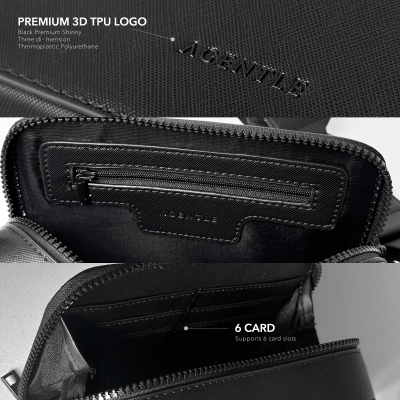AGENTLE Macaron sling bag | Men's Leather bag