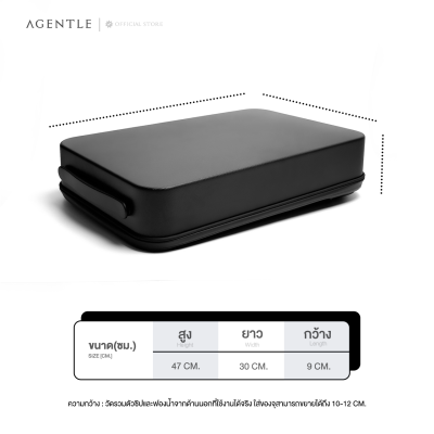 AGENTLE PERFECT PACK [18”]  Minimalist Black Backpack for Men's Everyday Tech