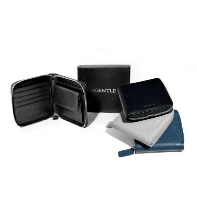 AGENTLE Cubecut Genuine Leather Wallet