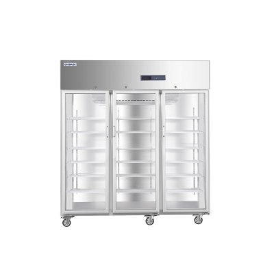 BIOBASE BPR-5V1500 ตู้เย็นห้องปฏิบัติการ 1500 ลิตร 2–8°C ประตูกระจก 3 บาน