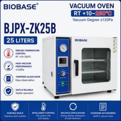 Vacuum Oven BIOBASE BJPX-ZK25B ขนาด 25 ลิตร ตู้อบแห้งสุญญากาศสำหรับห้องปฏิบัติการ