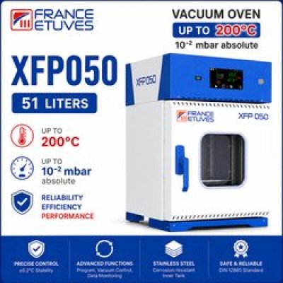 VFrance Etuves XFP050 Vacuum Oven ตู้อบสุญญากาศ 51 ลิตร อุณหภูมิสูงสุด 200°C