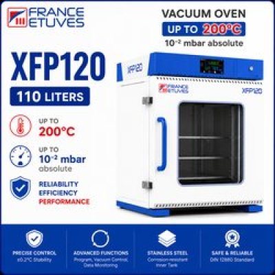 France Etuves XFP120 Vacuum Oven ตู้อบสุญญากาศ 110 ลิตร อุณหภูมิสูงสุด 200°C