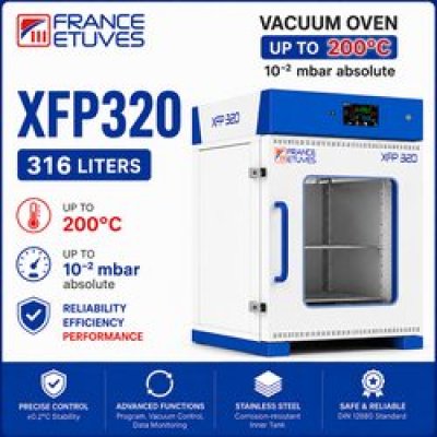 France Etuves XFP320 Vacuum Oven ตู้อบสุญญากาศ 316 ลิตร อุณหภูมิสูงสุด 200°C