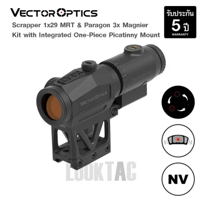 Vector Optics Scrapper 1x29 MRT Red Dot & Paragon 3x Magnifier Kit