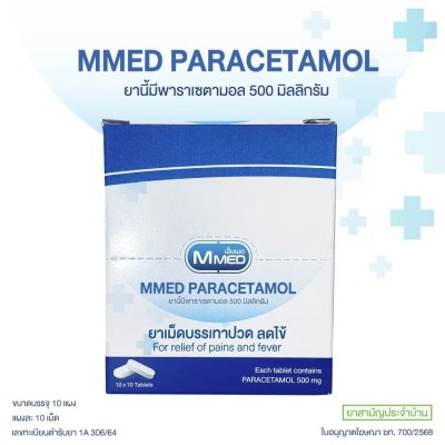 MMED Paracetamol 500 mg.