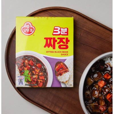 jjajang ottogi black bean sauce ผัดจาจังมยอน จาจังเมียน สำเร็จรูป 3분 짜장 200g.