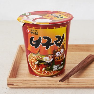 nongshim neoguri s-cup มาม่าเกาหลี บะหมี่กึ่งสำเร็จรูปรสซีฟู๊ด 62g  너구리 작은컵