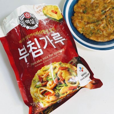 แป้งทำแพนเค้กเกาหลี beksul pan frying powder  부침가루 500g/1kg