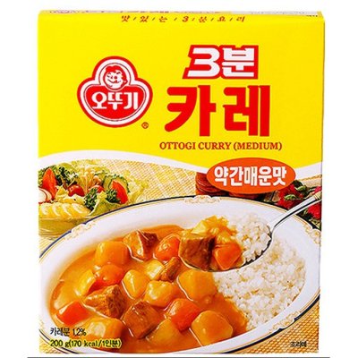 ottogi curry medium ผัดแกงกะหรี่เกาหลี 3분카레 200g.