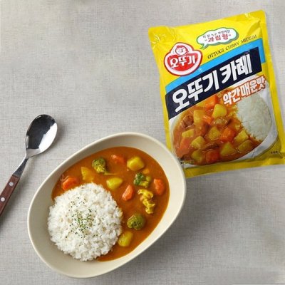 ottogi curry powder medium hot แบ่งขาย ผงแกงกระหรี่เผ็ดกลาง 오뚜기카레약간매운맛 100g/250g/500g