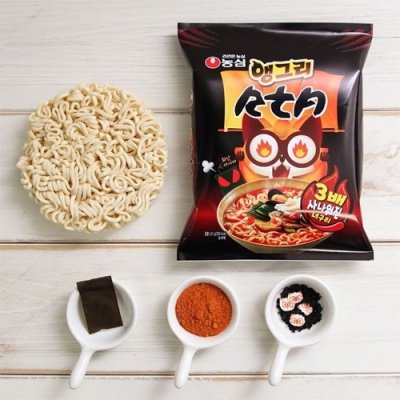 มาม่าเกาหลี รสเผ็ดมาก Nongshim angry neoguri super spicy 121g 농심 앵그리 너구리 made in korea