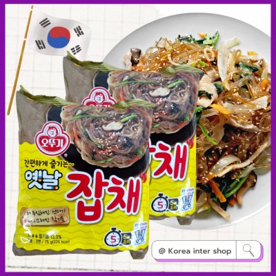 จับแช มาม่าเกาหลี 75g Ottogi Japchae Noodle ผัดวุ้นเส้นเกาหลี โอโตกิจับเช 옛날잡채