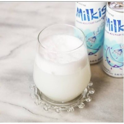 เครื่องดื่มโซดากลิ่นโยเกิร์ต มิลคัส  340 ml Lotte Milkis 밀키스