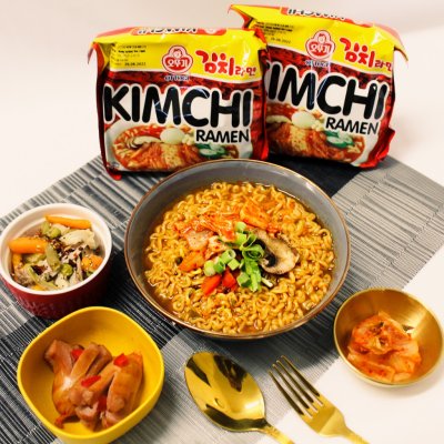 ottogi kimchi ramen มาม่าเกาหลี มาม่ารสกิมจิ โอโตกิ 120g 김치라면