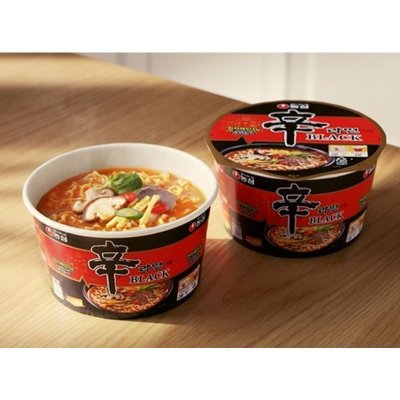 Shinramyun black cup 101g มาม่าเกาหลี มาม่าเผ็ดแบบคัพ นงชิม ชินรามยอน농심 매울신 라면