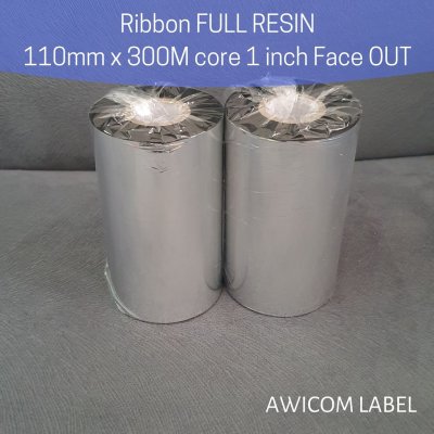 Ribbon Barcode FULL RESIN 110x300 M 110 x 300 thermal transfer 110mmx300m