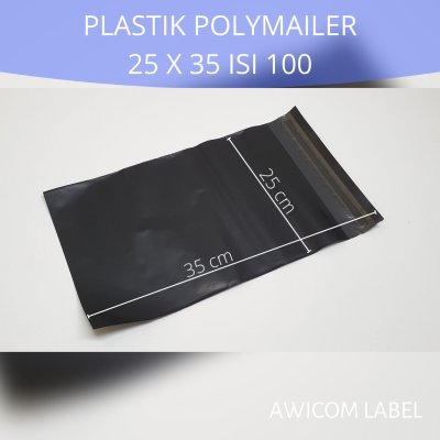 25x35 POLYMAILER Plastik Packing ukuran 25 x 35 cm isi 100
