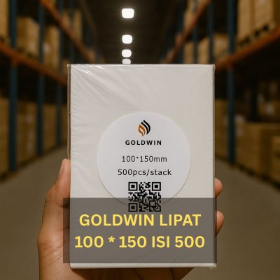 [Kemasan LIPAT] Label Thermal 100x150 ukuran A6 isi 500 (GOLDWIN)
