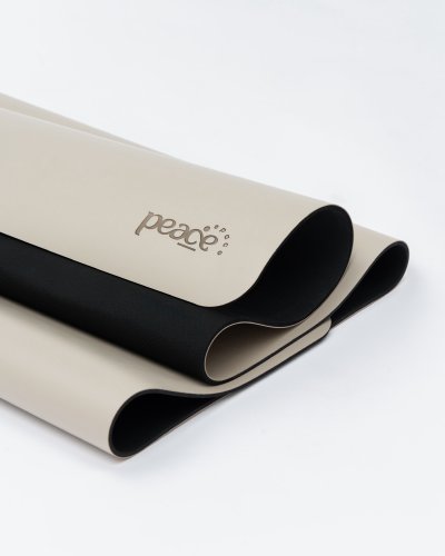 Non Slip Premium Yoga mat 5mm Apricot Gray