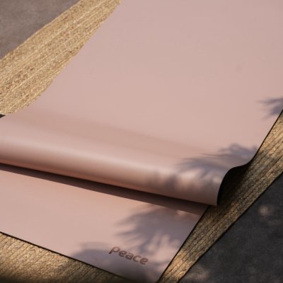 Non Slip Premium Yoga mat 6mm Peace pink