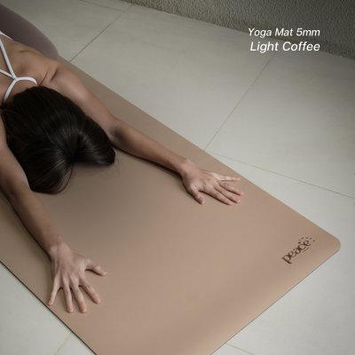 Non Slip Premium Yoga mat 5mm Light Coffee