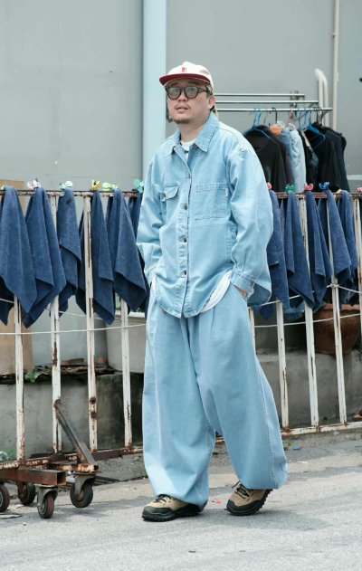 WIDE DENIM JACKET BCKMN STUDIO
