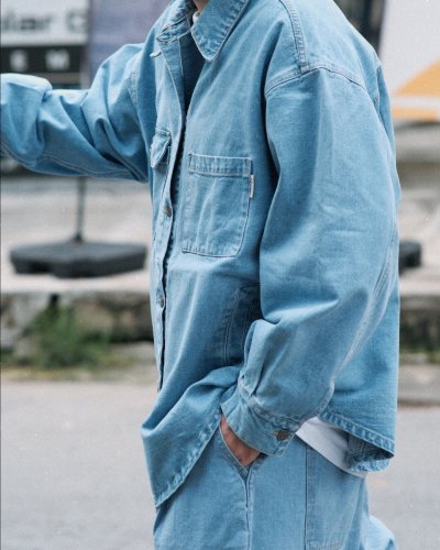 WIDE DENIM JACKET BCKMN STUDIO