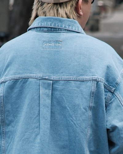 WIDE DENIM JACKET BCKMN STUDIO