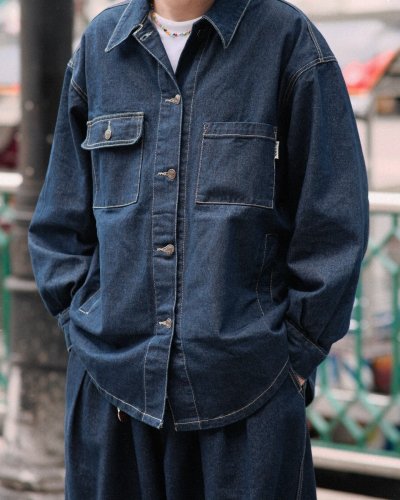 WIDE DENIM JACKET BCKMN STUDIO