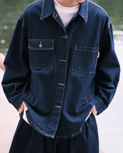 WIDE DENIM JACKET BCKMN STUDIO WIDE DENIM JACKET BCKMN STUDIO