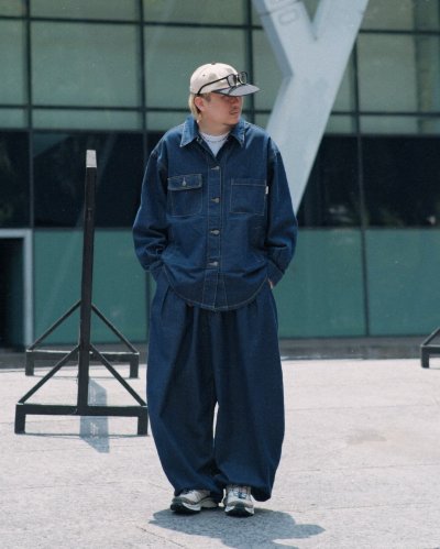 WIDE DENIM SET BCKMN STUDIO