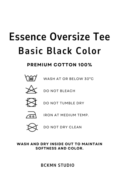 ESSENCE OVERSIZE TEE BCKMN STUDIO