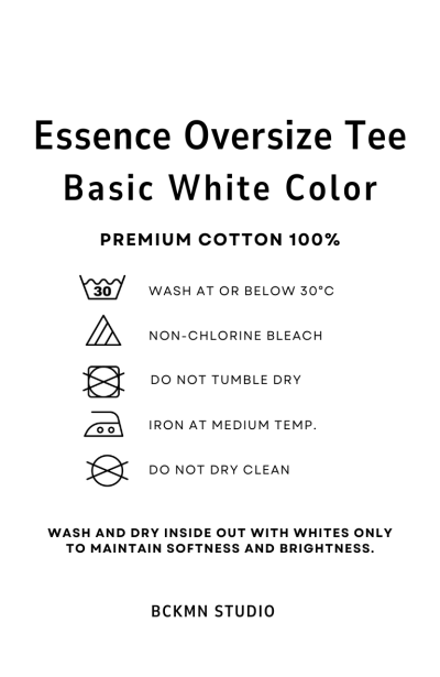 ESSENCE OVERSIZE TEE BCKMN STUDIO